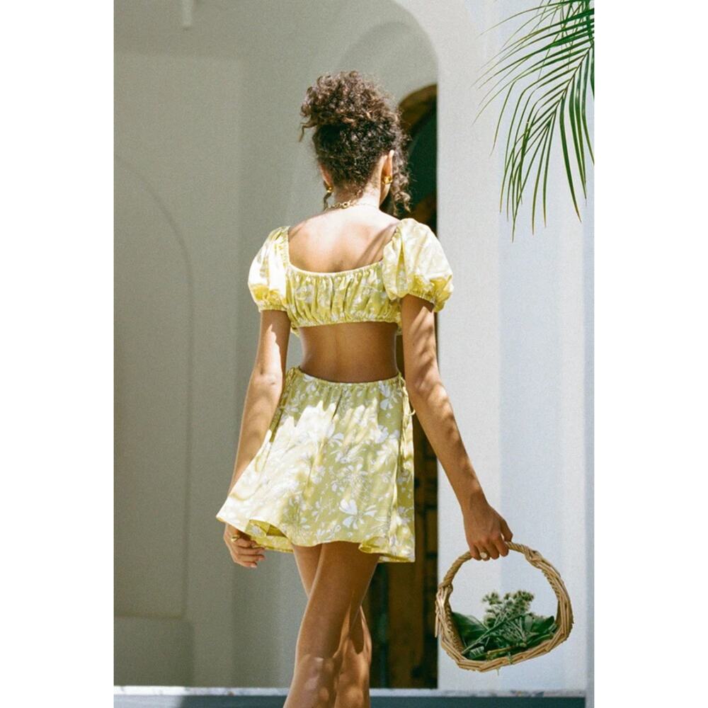 SABO Yellow and White Floral Boho Dress - NWT - Size XL - Picture 2 of 6